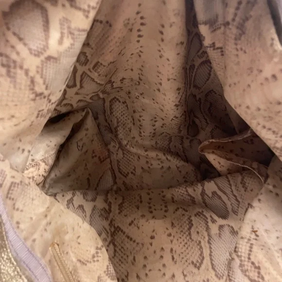 Women’s Vintage Leather Jimmy Choo Sparkly Large Purse 👛 Bag Pre Owned Used - Picture 9 of 16